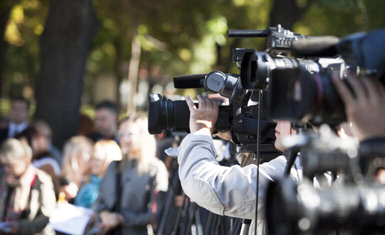 Cameras filming an event for Orlando event productions.