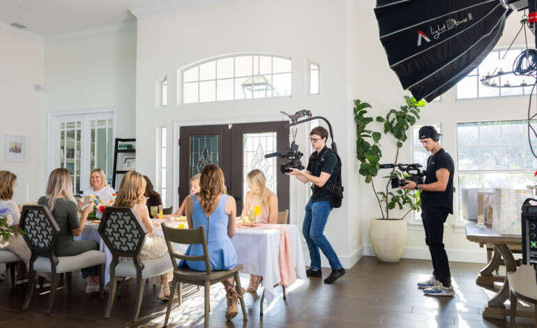 Behind the scenes of a brand video production in Orlando